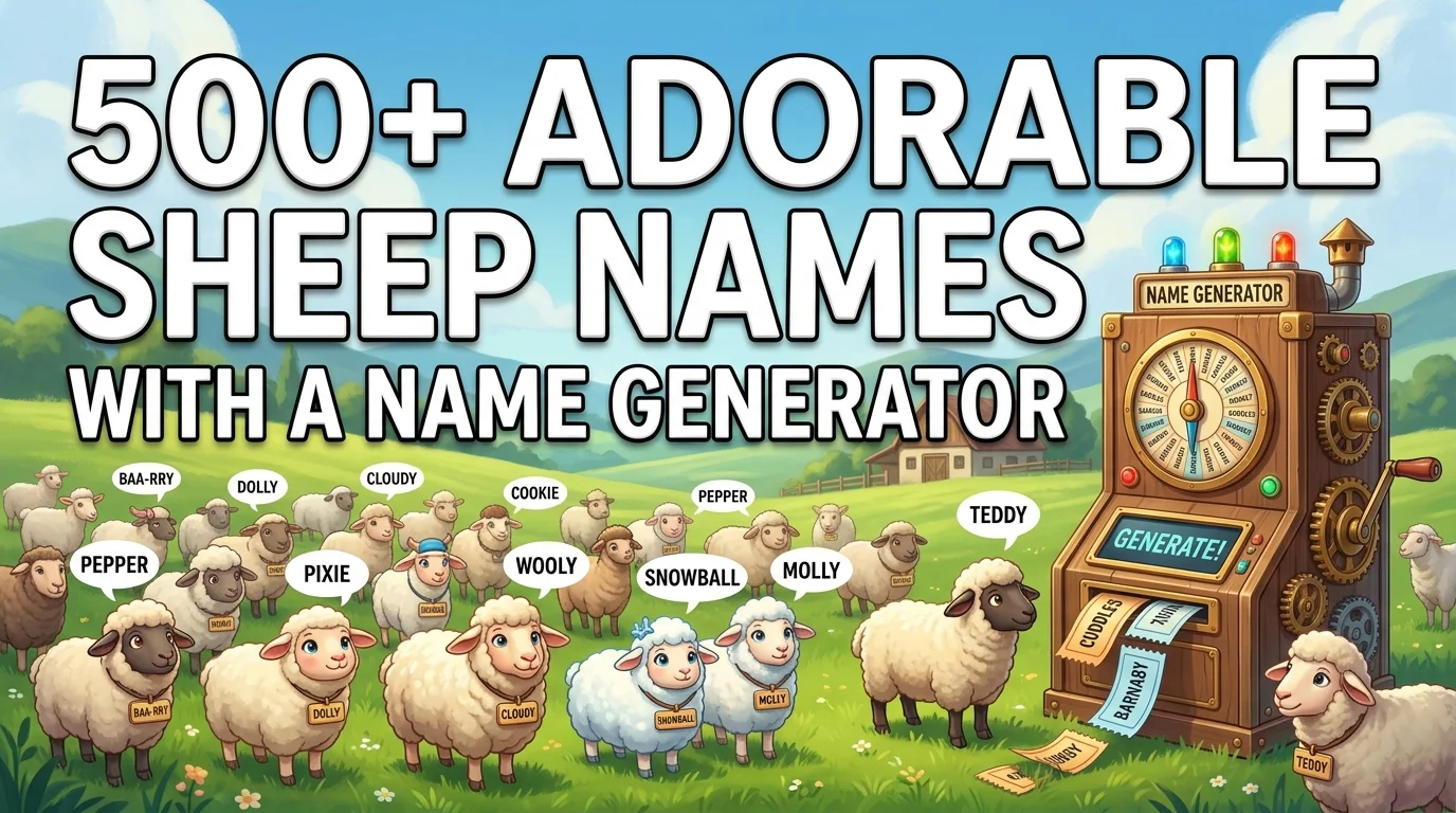 Adorable Sheep Names Name Botz