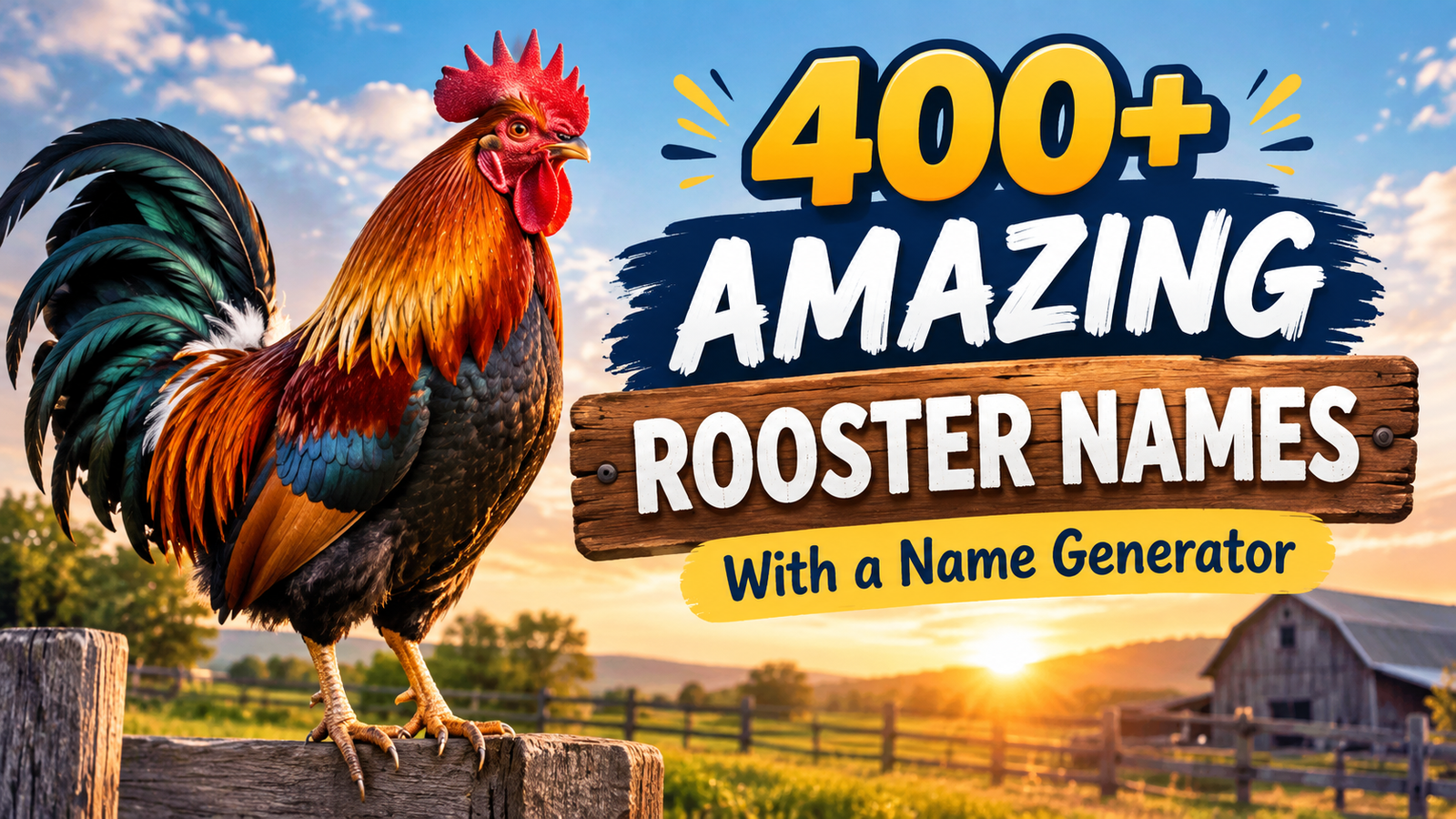 Amazing Rooster Names with Name Botz
