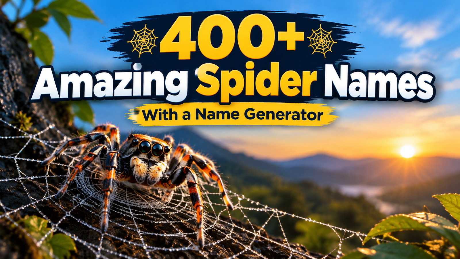Amazing Spider Names with name botz