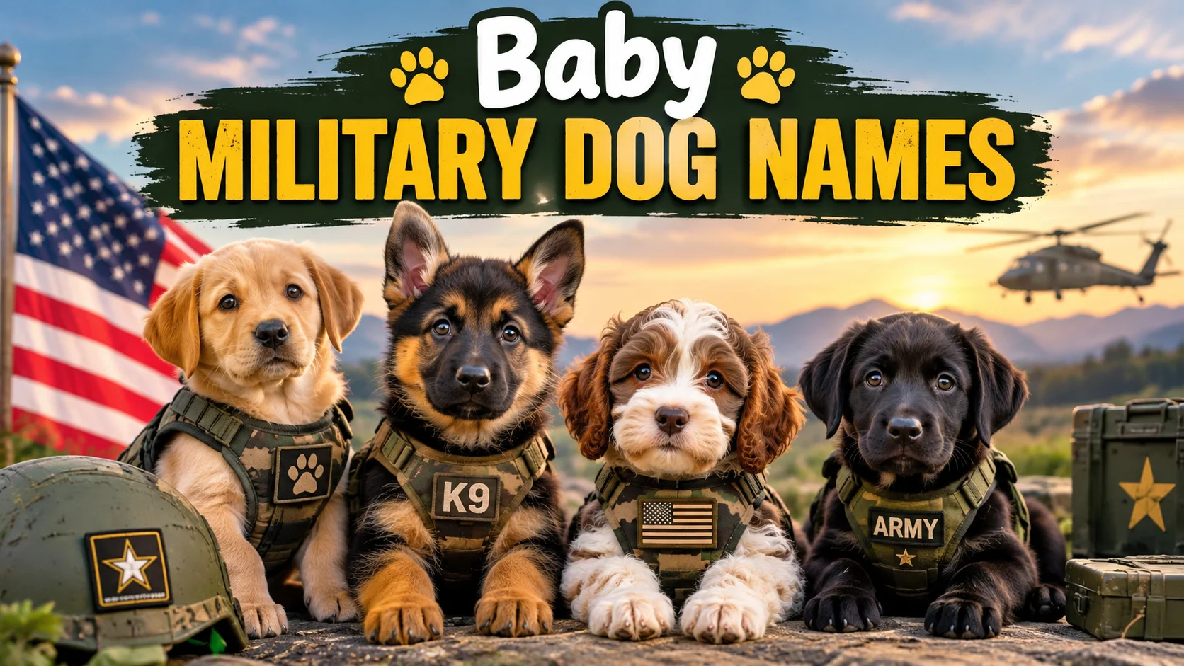 Baby Military Dog Names With Name Bottz
