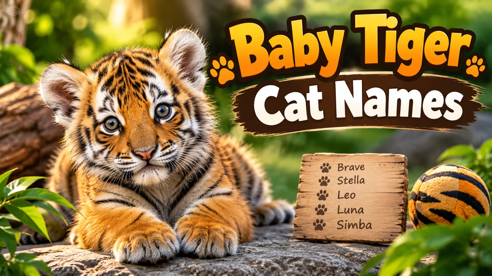 Baby Tiger Cat Names With Name Botz