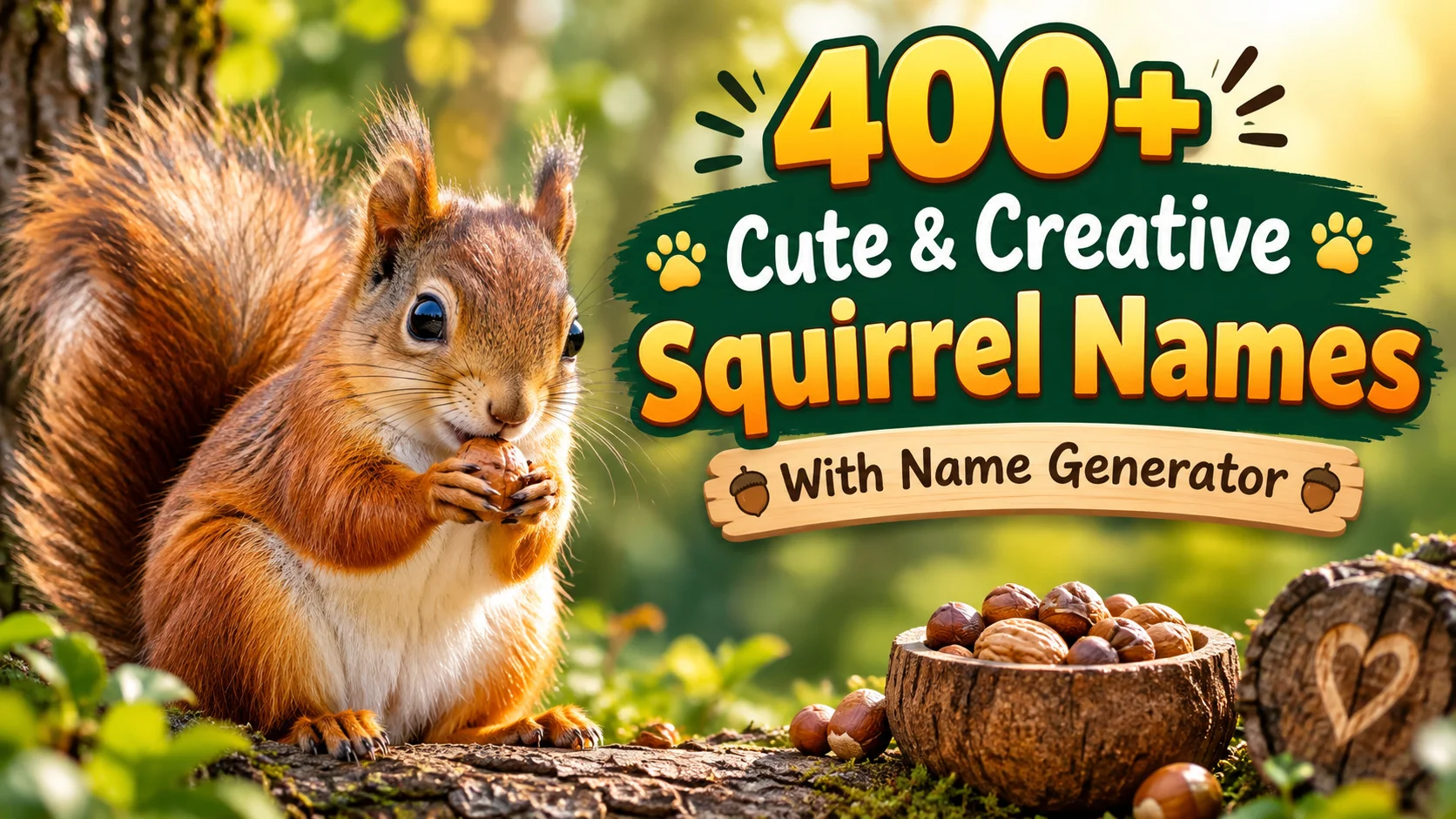 Cute & Creative Squirrel Names With Name Botz