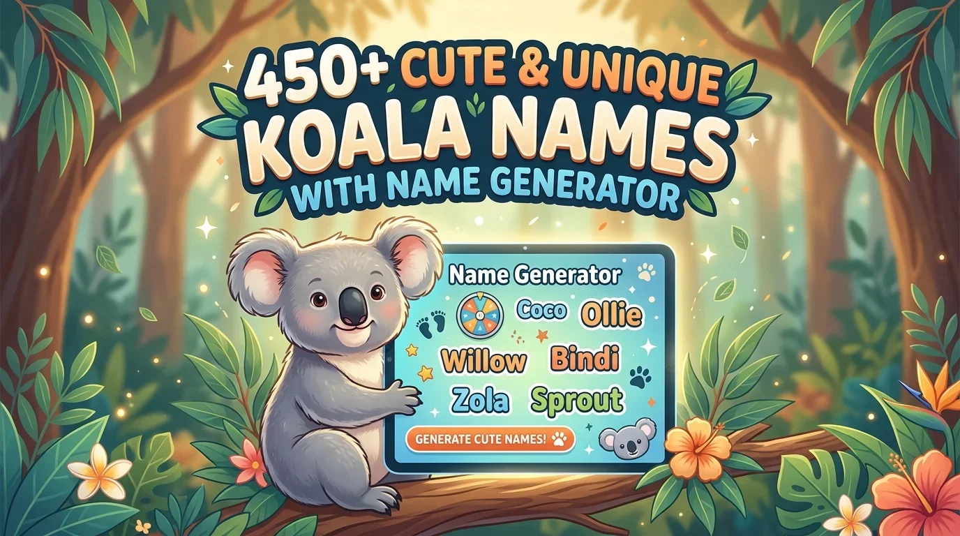 Cute & Unique Koala Names With Name Botz