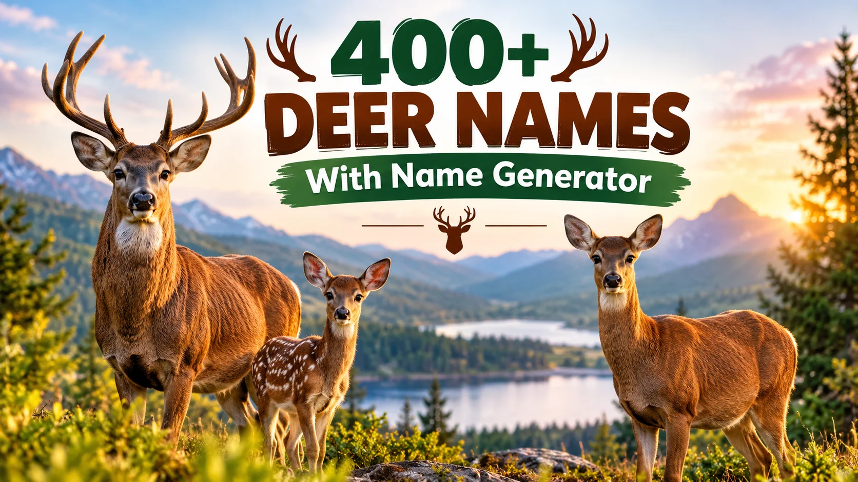 Deer Names With Name Generator with laugh clouds