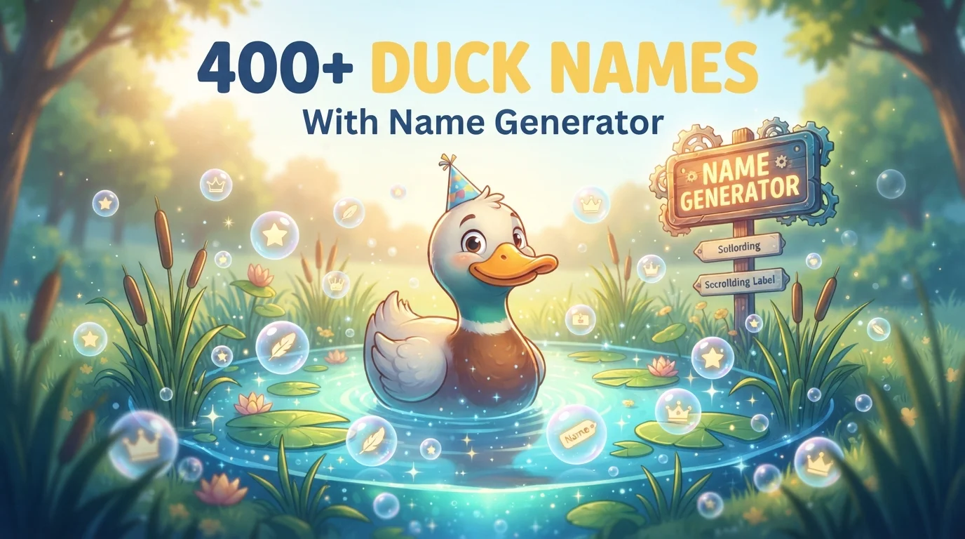 Duck Names With Name Botz