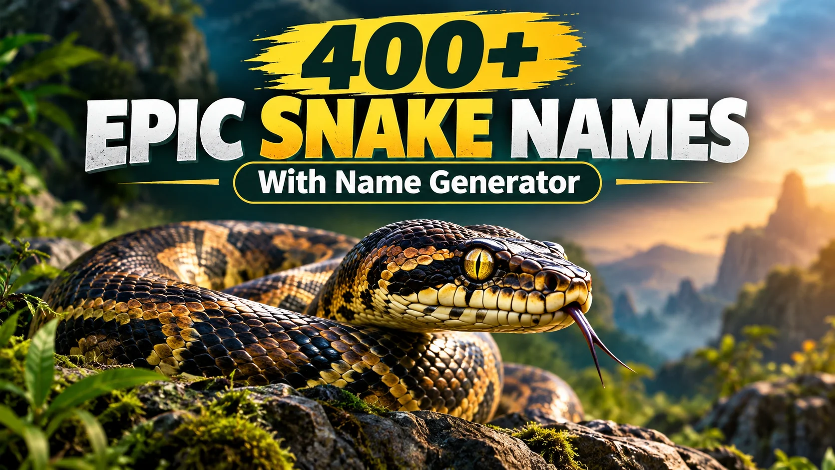 Epic Snake Names with Name botz