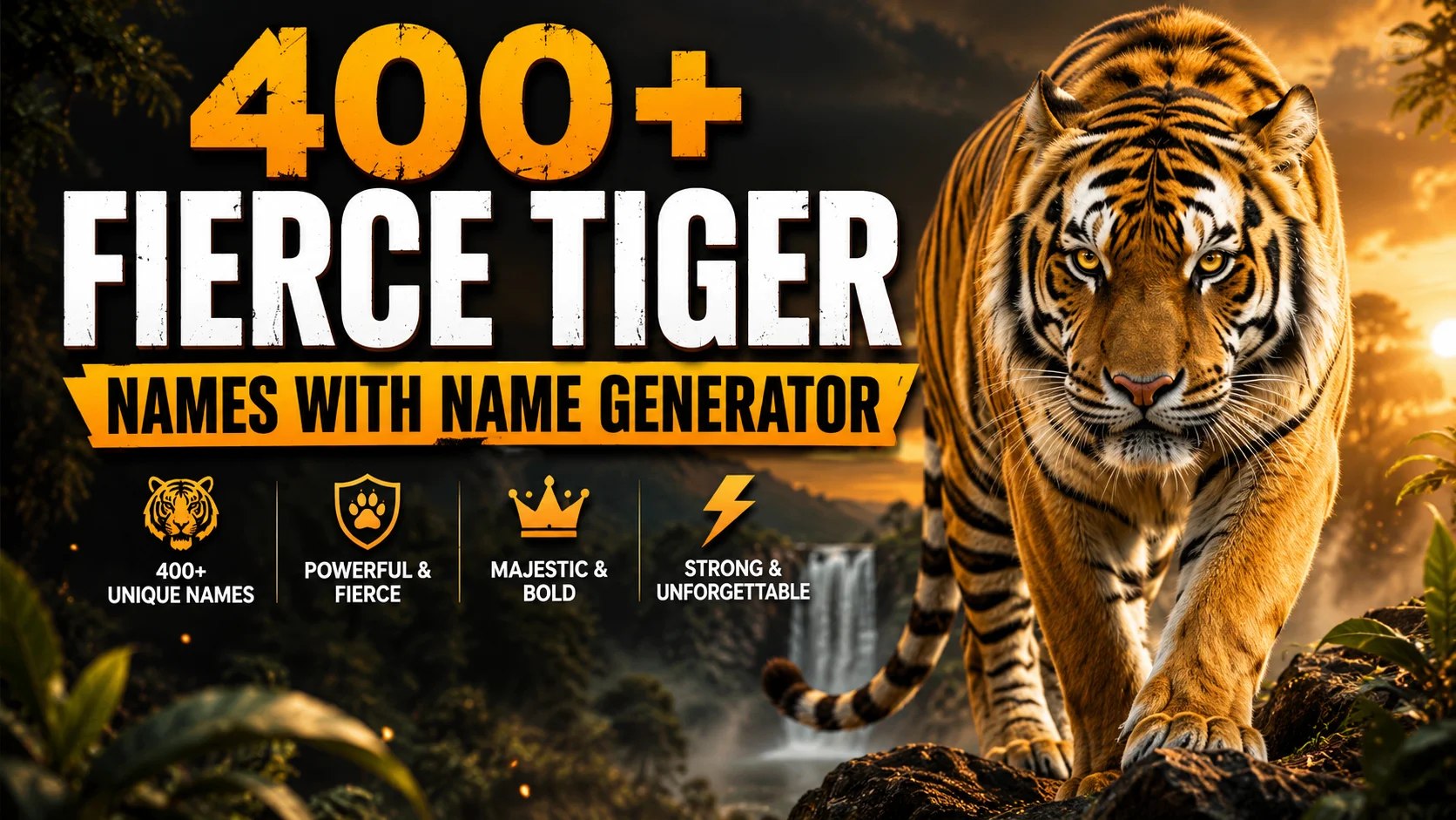 Fierce -Tiger- Names With Name Generator with namebotz