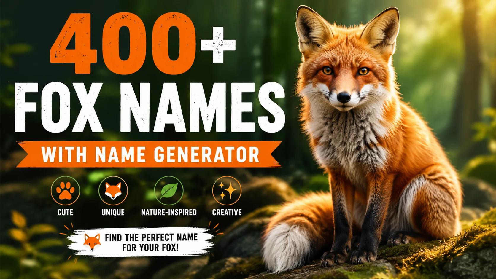 Fox Names With Name Generator with namebotz