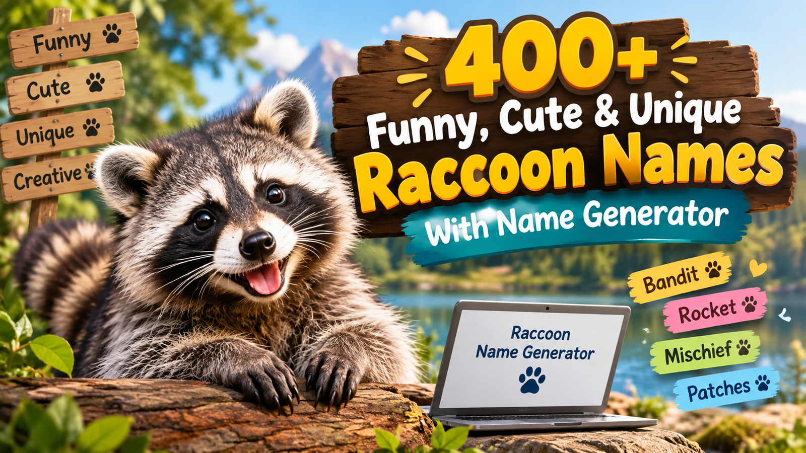 Funny, Cute & Unique Raccoon Names with name botz