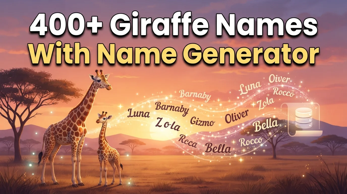 Giraffe Names With Name Botz