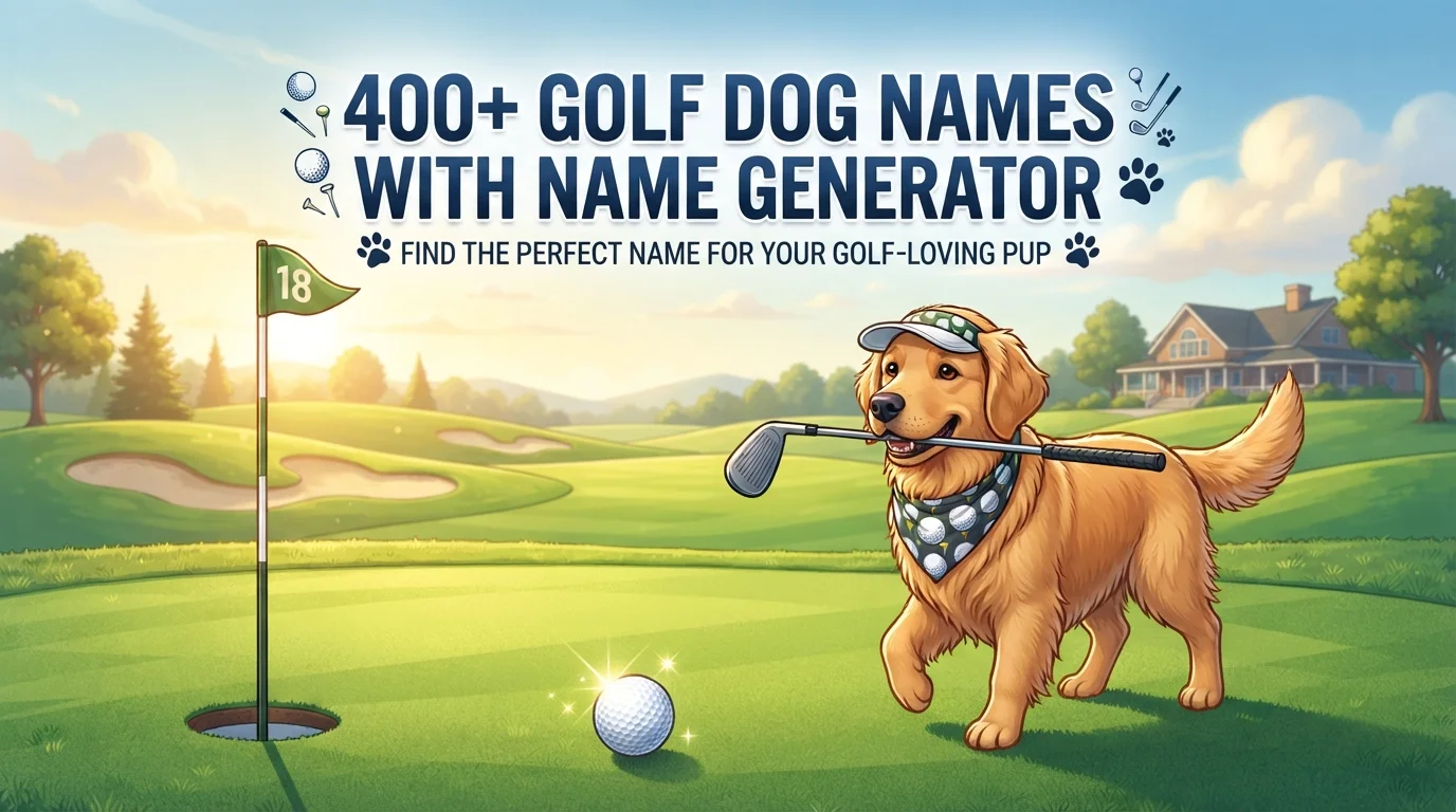 Golf Dog Names With Name Botz