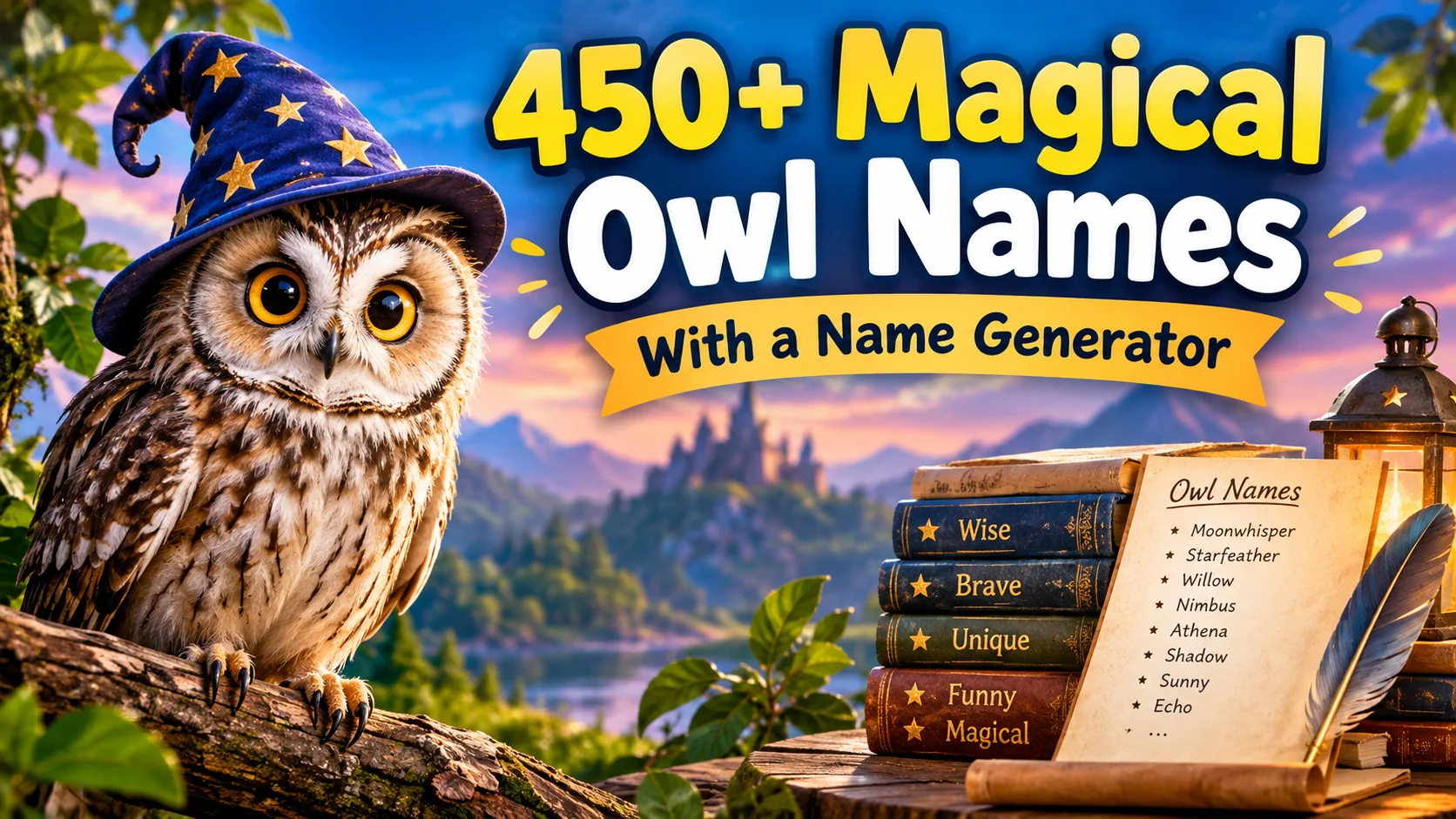 Magical Owl Names with name botz