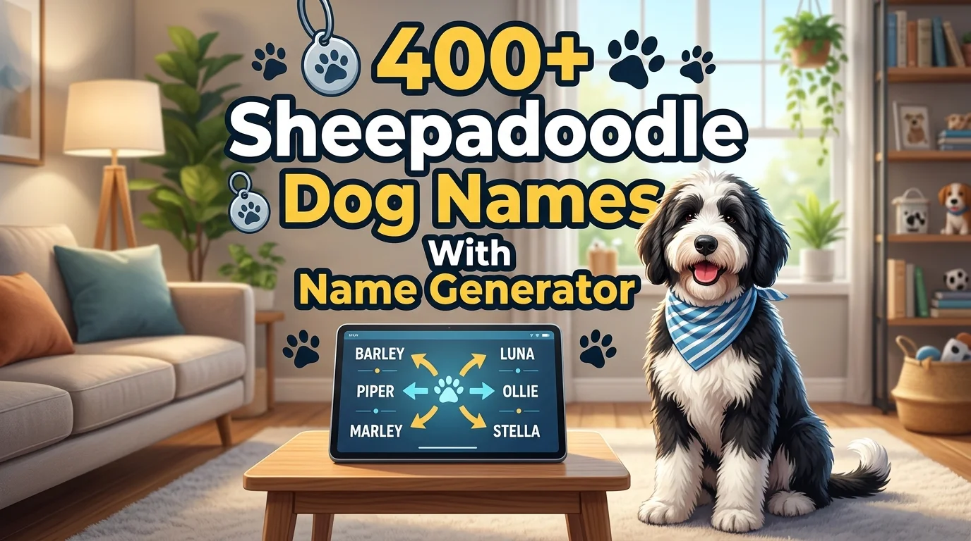 Sheepadoodle Dog Names With Name Botz
