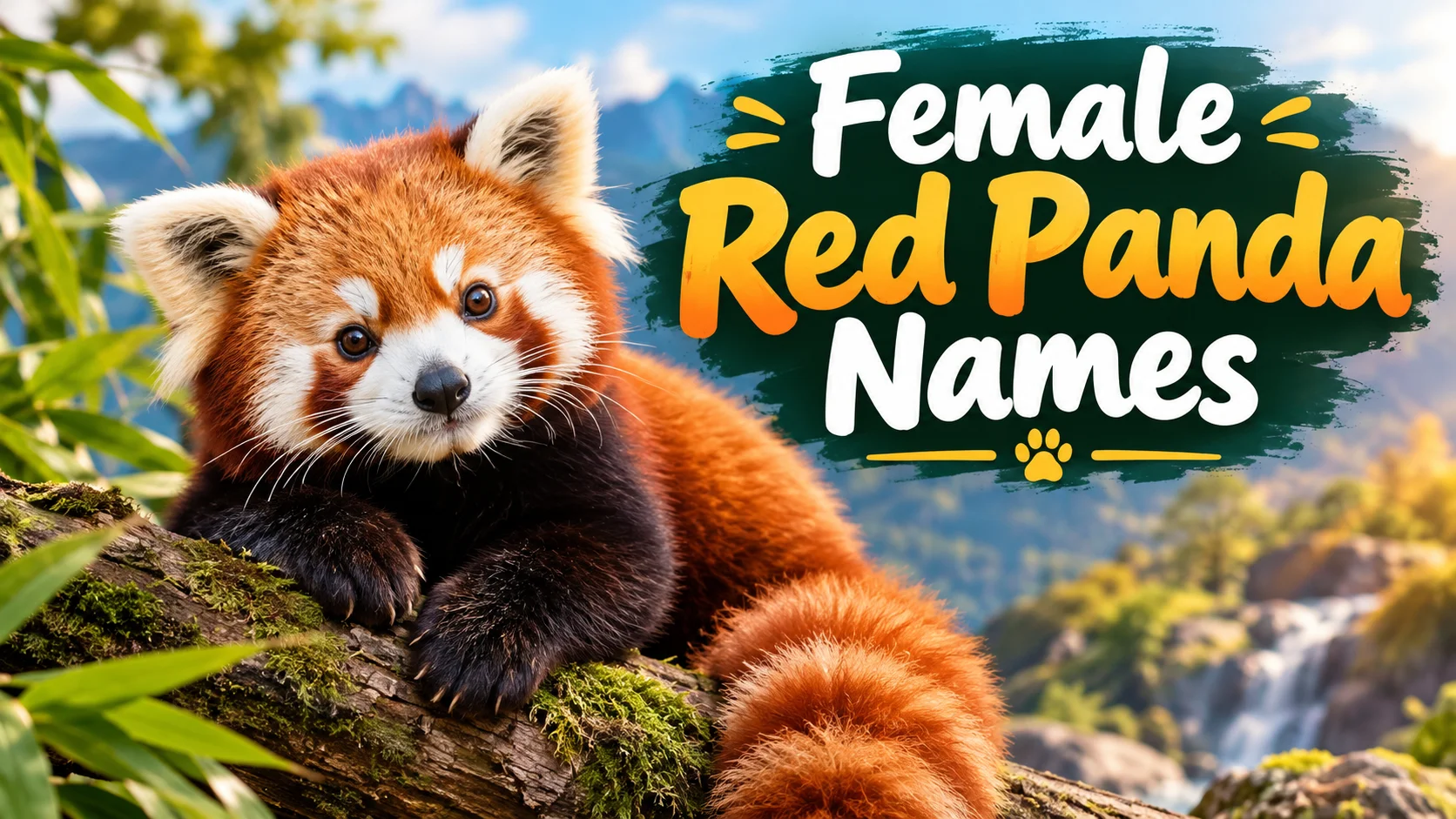 Female Red Panda Names-With Laugh Clouds